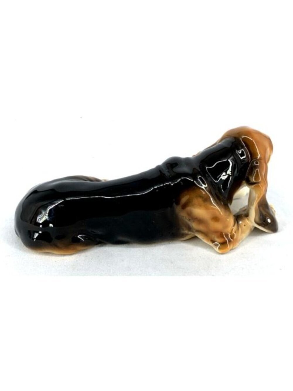 Lefton Basset Hound Figurine 7.75" Porcelain Vintage - Picture 4 of 7